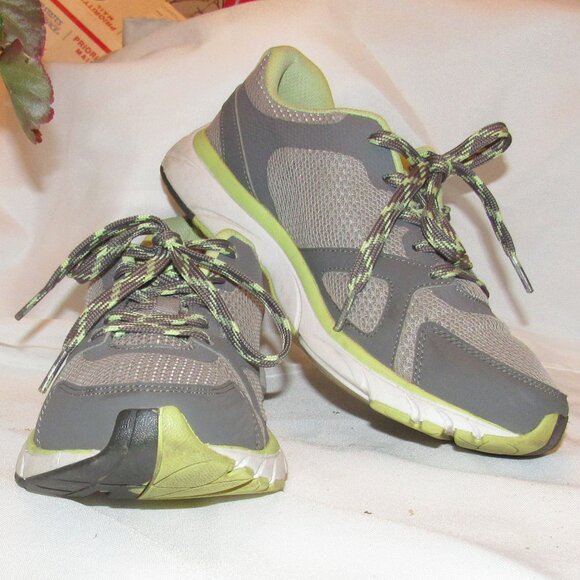 Vionic Tokyo Shoes Women's Size 9.5 Gray Green Mesh Walking Athletic Sneakers - Picture 1 of 12